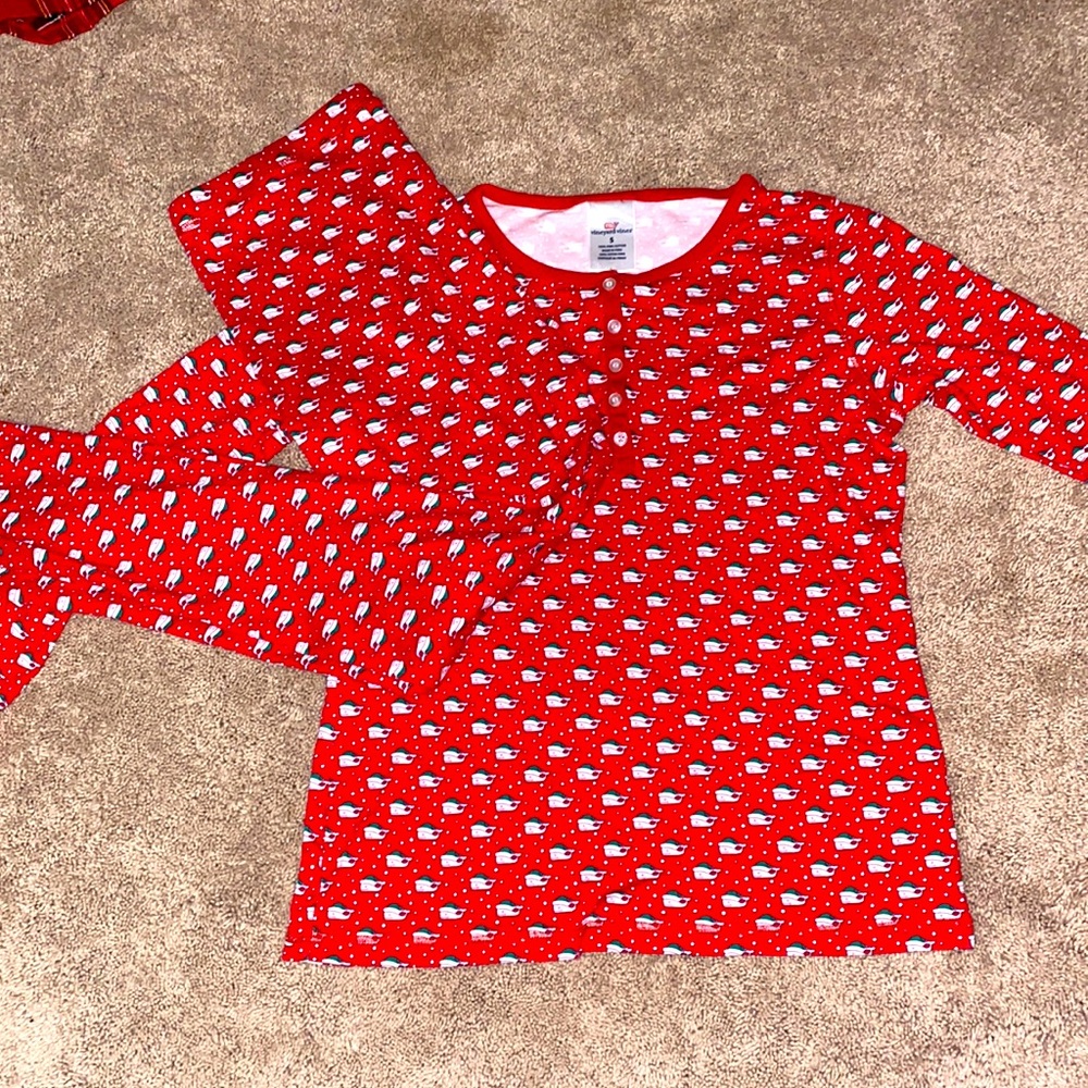 Red Vineyard vines PJ set size small